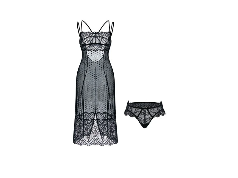 Black Lace Garter Set